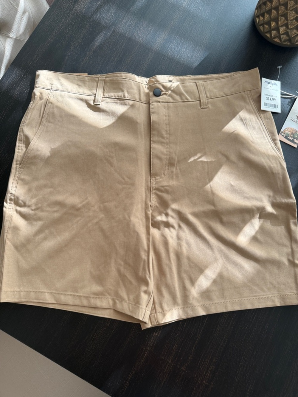 Panama Jack Men's Hybrid Shorts in Light Khaki - Picture 4 of 6